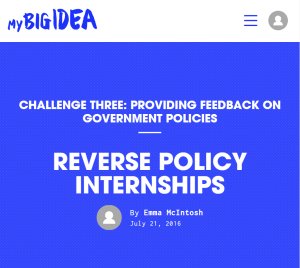 reverse policy internships