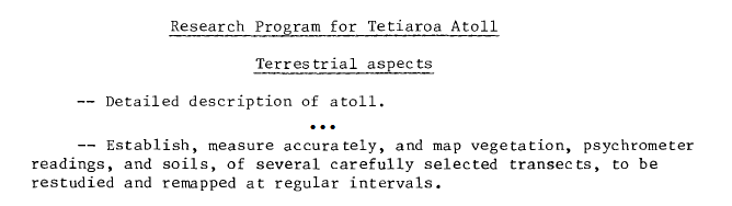 Excerpt from Sachet and Fosberg 1983 about veg monitoring